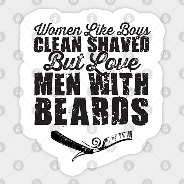 MEN WITH BEARDS. Sticker by Andreeastore  